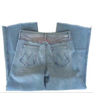 Mother Sunburst Roller Ankle Fray Denim Jeans Size: 30